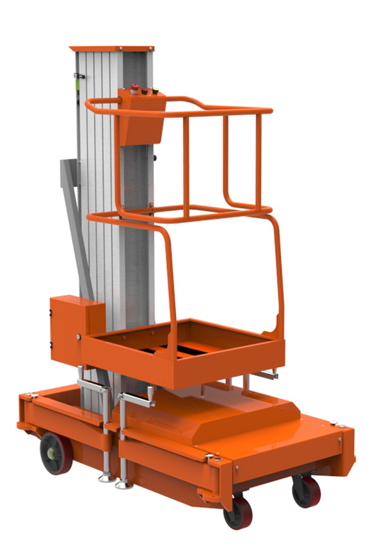 Подъемник мачтовый телескопический модели GTWY6-100 AC 220V50HZ (от сети) 150 кг 6 м
