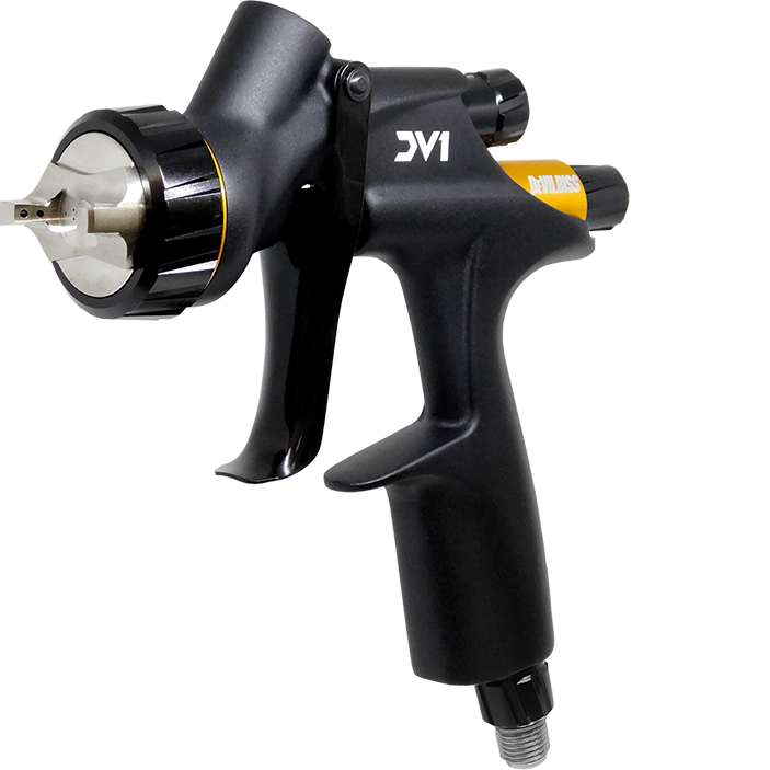 Краскопульт пневматический DeVILBISS DV1 C+ 1,3 мм для лака, без бачка
