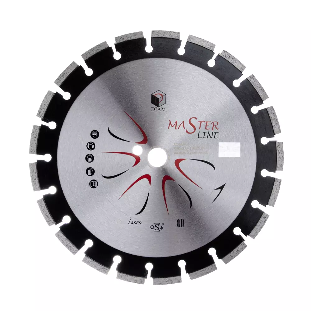 Алмазный отрезной диск (круг) DIAM Master Line 350x3.0x10x25.4 асфальт 000489

