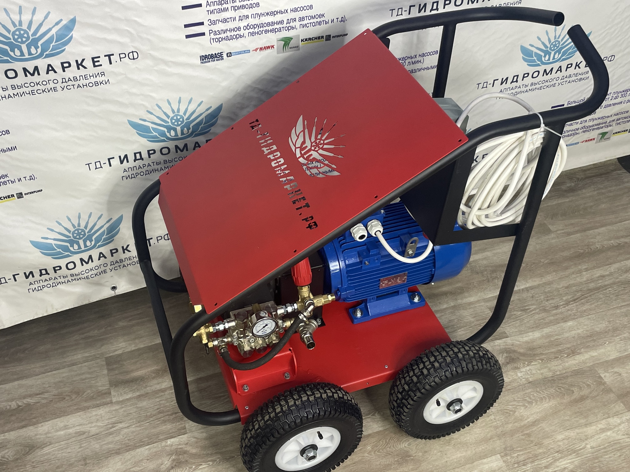 Мойка высокого давления промышленного класса 350 бар 15 л/мин GM Pump электрическая Базовая версия
