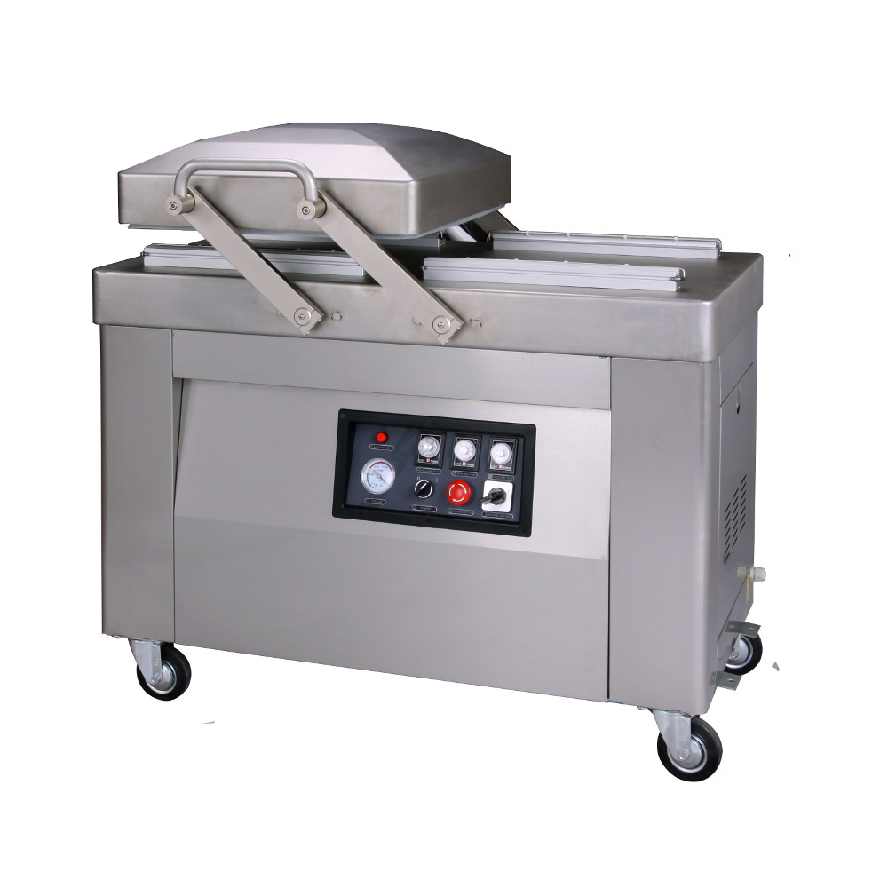 Напольный вакуумный упаковщик HVC-410S/2B-G (DZQ-410/2SB) (нерж., газ)
