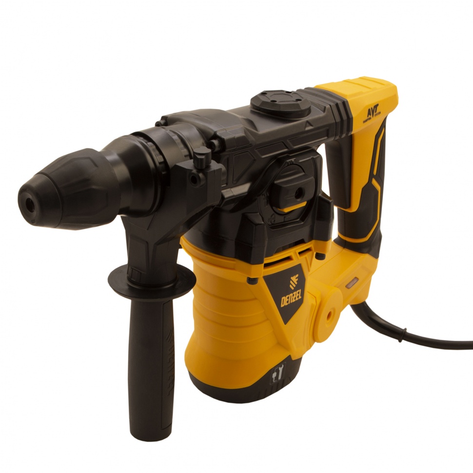 Перфоратор электрический RHV-1250-30, SDS-plus, 1250 Вт, 5 Дж, 3 плюс 1 режим Denzel
